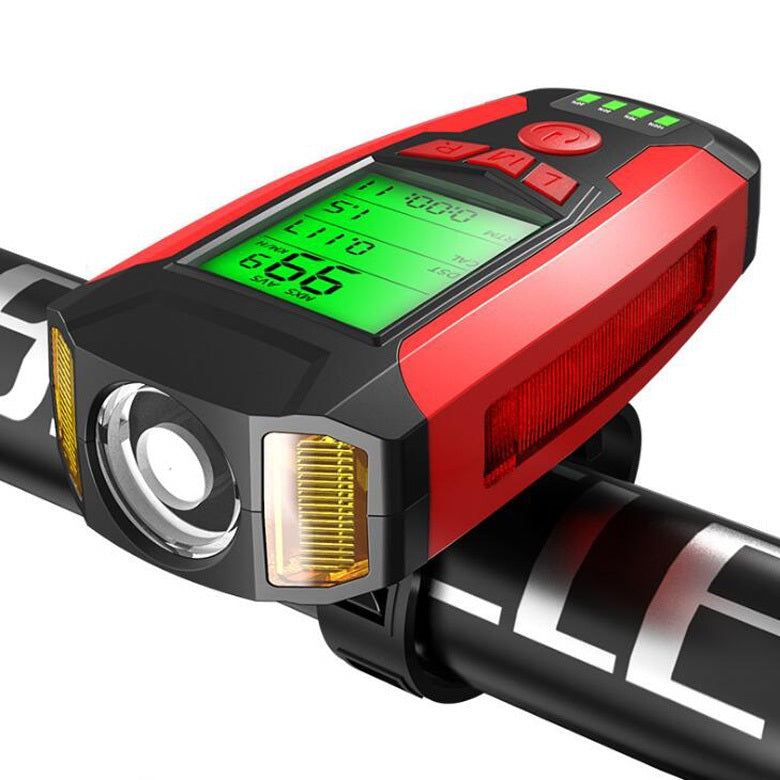 bicycle speedometer with light