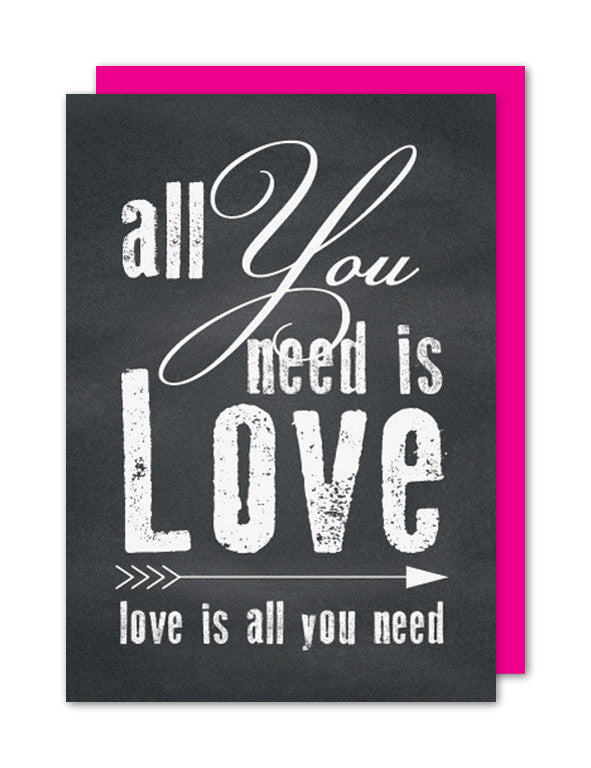 Love Is All You Need – The Strawberry Card Co.
