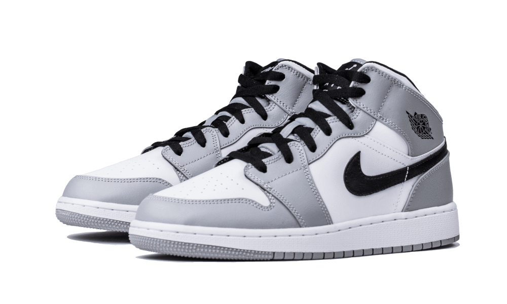 air jordan 1 mid gs light smoke grey womens