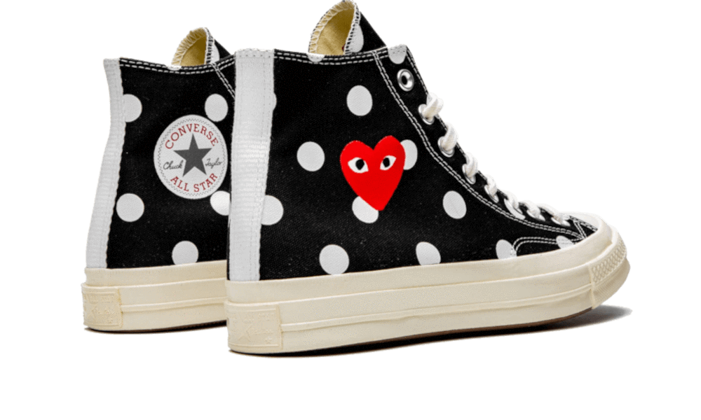 comme des garcons converse spotty