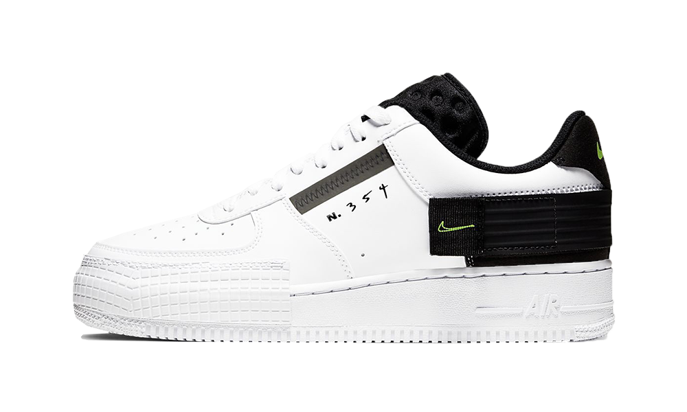 Albany Fortalecer nudo Nike Air Force 1 Type White Black Volt – Outsole