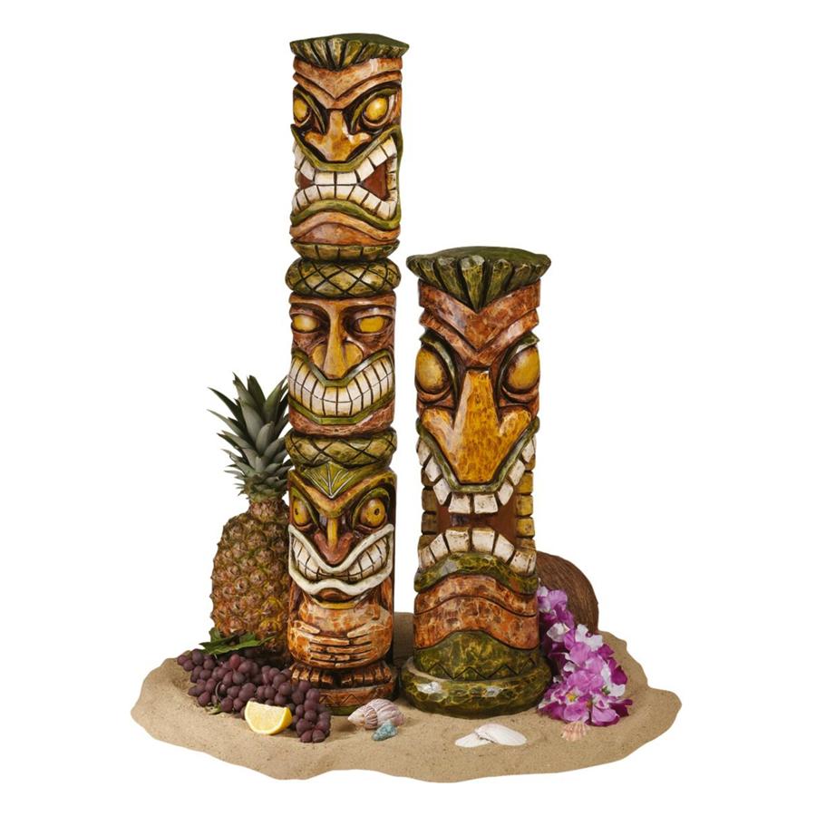 Aloha Hawaii Tiki Sculptures Franklin Mint