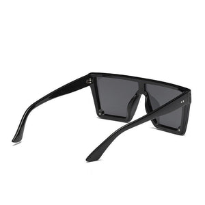 Male Flat Top Sunglasses Men Brand Black Square Shades UV400 Gradient Sun Glasses For Men Cool One Piece Designer - London Design Fashion & Accessories