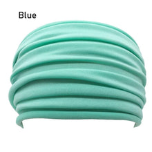 Load image into Gallery viewer, 1 PC Solid Color Fold Yoga Headband Nonslip Elastic Stretch Hairband Turban Running Headwrap Wide Sports Accessories - London Design Fashion &amp; Accessories

