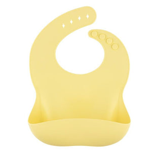 1pc Solid Silicone Bibs Baby Feeding Saliva Towel Waterproof Soft Cloths Bandana Lightweight Infant Bibs Aprons Adjustable - London Design Fashion & Accessories