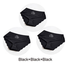 Load image into Gallery viewer, 3Pcs/Set Seamless Panties Set Underwear Women&#39;s Lingerie Soft SILK Female Fashion Panty Sexy Lady Intimates Low Rise Briefs Set - London Design Fashion &amp; Accessories
