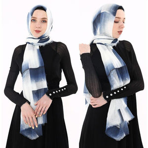 2019 fashion bubble plain cotton scarf fringes women soft solid wrinkle muffler shawl pashmina wrap muslim crinkle hijabs stoles - London Design Fashion & Accessories