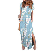 Load image into Gallery viewer, Sexy Women Dress Plus Size 5XL Summer Casual Short Sleeve Floral Maxi Dress For Women Long Dress
