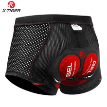 Load image into Gallery viewer, X-Tiger 2020 Upgrade Cycling Shorts Cycling Underwear Pro 5D Gel Pad Shockproof Cycling Underpant Bicycle Shorts Bike Underwear - London Design Fashion &amp; Accessories
