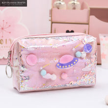 Load image into Gallery viewer, Star Pencil Case Glitter Large Capacity Pencilcase School Pen Makeup Case Supplies Pencil Bag School Box Pencil Pouch Stationery - London Design Fashion &amp; Accessories
