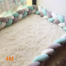 Load image into Gallery viewer, 1M/2M/2.5M/3M/3.5M/4M Bed Bumper Bumpers in the crib Kids For Newborn Baby Pillow Cushion Cot Room Infant Knot Things Protector - London Design Fashion &amp; Accessories
