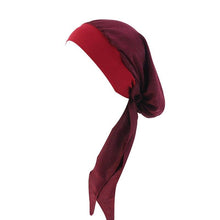 Load image into Gallery viewer, Womens Muslim Hijab Cancer Chemo Flower Print Hat Turban Cap Cover Hair Loss Head Scarf Wrap Pre-Tied Headwear Strech Bandana - London Design Fashion &amp; Accessories
