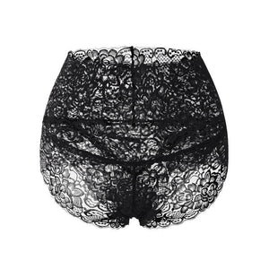 Women Sexy Thong High Waist Knicker Lingerie Lace Floral Brief Panties Underwear Color New - London Design Fashion & Accessories