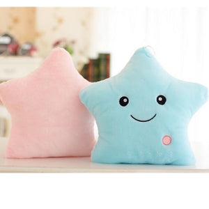 Creative Luminous Pillow Stars Stuffed Plush Toy Glowing Led Light Colorful Cushion Birthday Gifts Toys For Kids Children Girls - London Design Fashion & Accessories