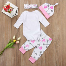 Load image into Gallery viewer, Newest Hot Sell 4PCS Newborn Infant Cute Confortable Soft Baby Girls Clothes Playsuit Pants Bodysuit Outfit Set - London Design Fashion &amp; Accessories
