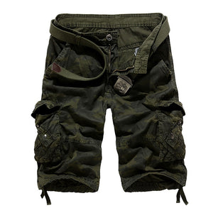 Camouflage Loose Cargo Shorts Men Cool Summer Military Camo Pants