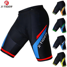 Load image into Gallery viewer, X-Tiger Coolmax 5D Padded Cycling Shorts Shockproof MTB Bicycle Shorts Road Bike Shorts Ropa Ciclismo Tights For Man Women - London Design Fashion &amp; Accessories
