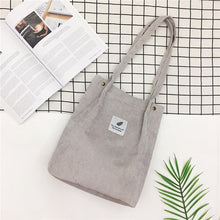 Load image into Gallery viewer, Women&#39;s Bags Corduroy Totes Bag Women Shoulder Handbags Big Capacity Shopping Bags Casual Solid Color Shopper Beach Bag - London Design Fashion &amp; Accessories
