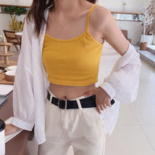 Load image into Gallery viewer, Crop Top New Fashion Women Sexy Solid Summer Camis Female Casual Tank Tops Vest Sleeveless Cool Streetwear Club High Street
