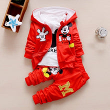 Load image into Gallery viewer, Toddler Baby Girls Boys Clothing Sets Spring Autumn Kids Outfits Hoodie+T-shirt+Pants 3pcs Tracksuit Children Clothes Sport Suit
