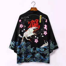 Load image into Gallery viewer, Japanese Kimono Cardigan Men Summer New Haori Samurai Kimonos Karate Streetwear Shirt Kimono Japones Mens Haori Yukata - London Design Fashion &amp; Accessories
