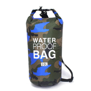 2/5/10/15L Outdoor Camouflage Waterproof Portable Rafting Diving Dry Bag Sack PVC Coated Swimming Bags for River Trekking - London Design Fashion & Accessories