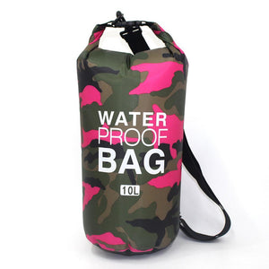 2/5/10/15L Outdoor Camouflage Waterproof Portable Rafting Diving Dry Bag Sack PVC Coated Swimming Bags for River Trekking - London Design Fashion & Accessories