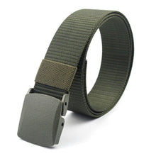 Load image into Gallery viewer, Men Female Belts Military Nylon Adjustable Belt Men Outdoor Travel Tactical Waist Belt with Plastic Buckle for Pants 130cm
