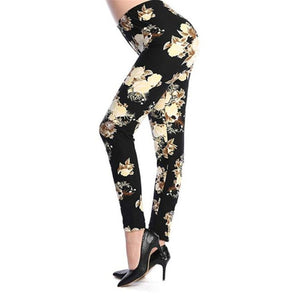 YSDNCHI Fashion Women Leggings Slim High Waist Elasticity Leggings Leopard Printing leggins Woman Pants Cotton Leggings