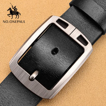Load image into Gallery viewer, NO.ONEPAUL cow genuine leather luxury strap male belts for men new fashion classice vintage pin buckle men belt High Quality

