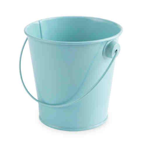 Teal Metal Pail