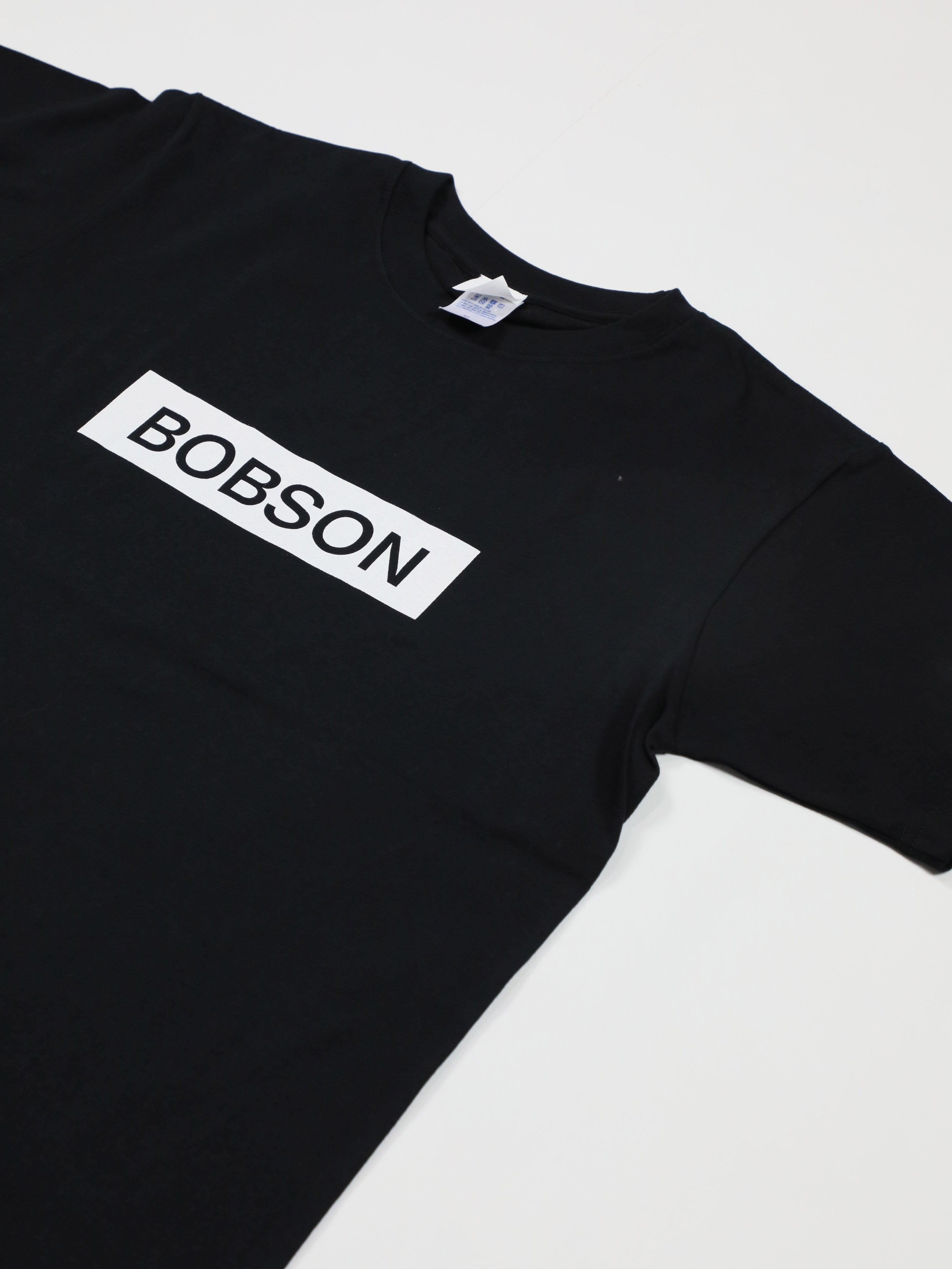 BOBSON プリントT 黒ベース/ユニセックス – BOBSON JEANS