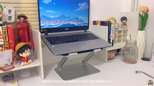 LENTION aluminum laptop stand with adjustable height L5b