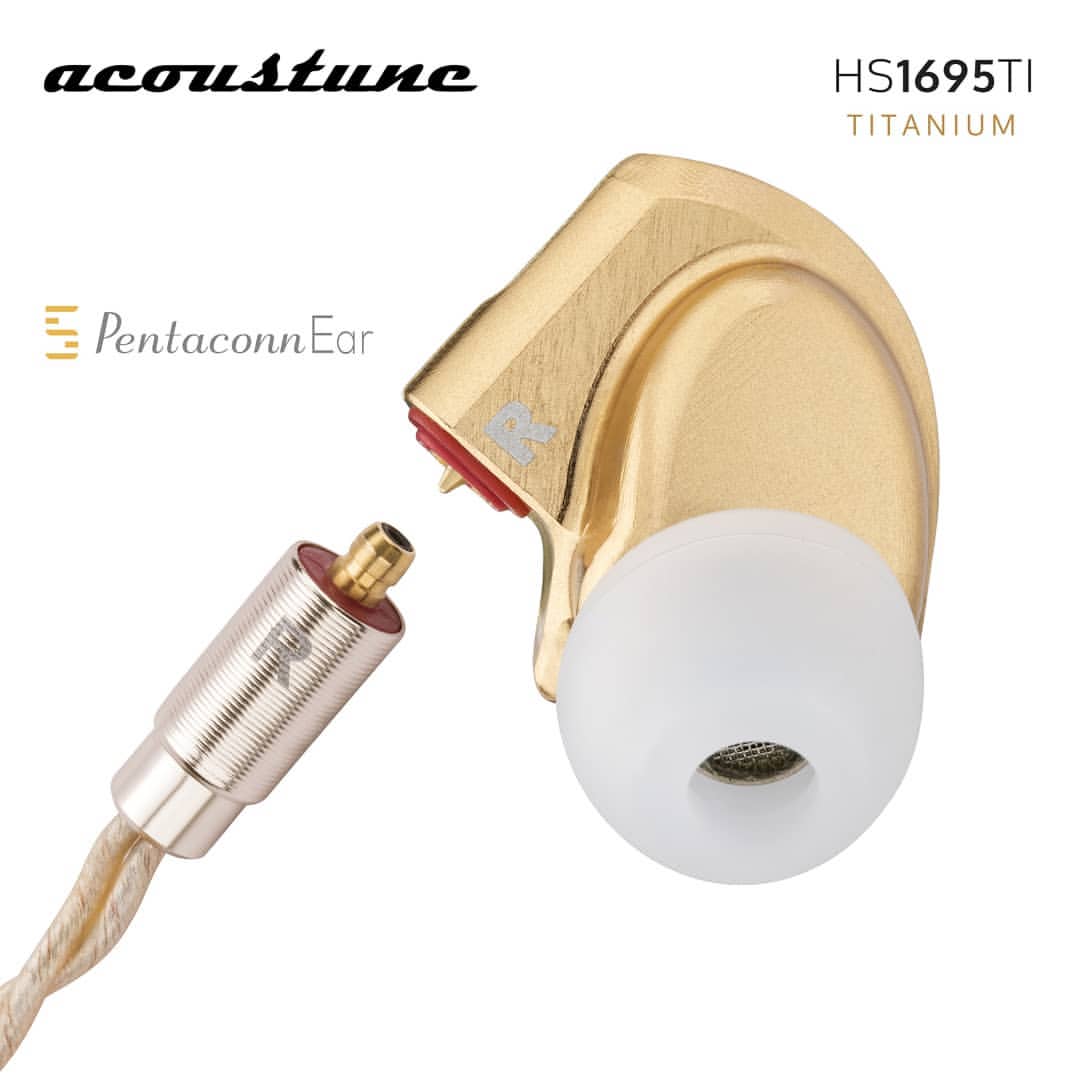 Acoustune HS1695Ti 鈦金屬製 10mm動圈單元 中高頻飽滿 音色爽快 可換線 MMCX 插頭 16芯鍍銀線材