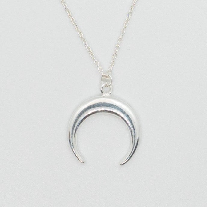 silver karma necklace