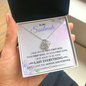 To My Soulmate Unique Romantic Gift For Wife Gift For Girlfriend - Necklace With Message Card