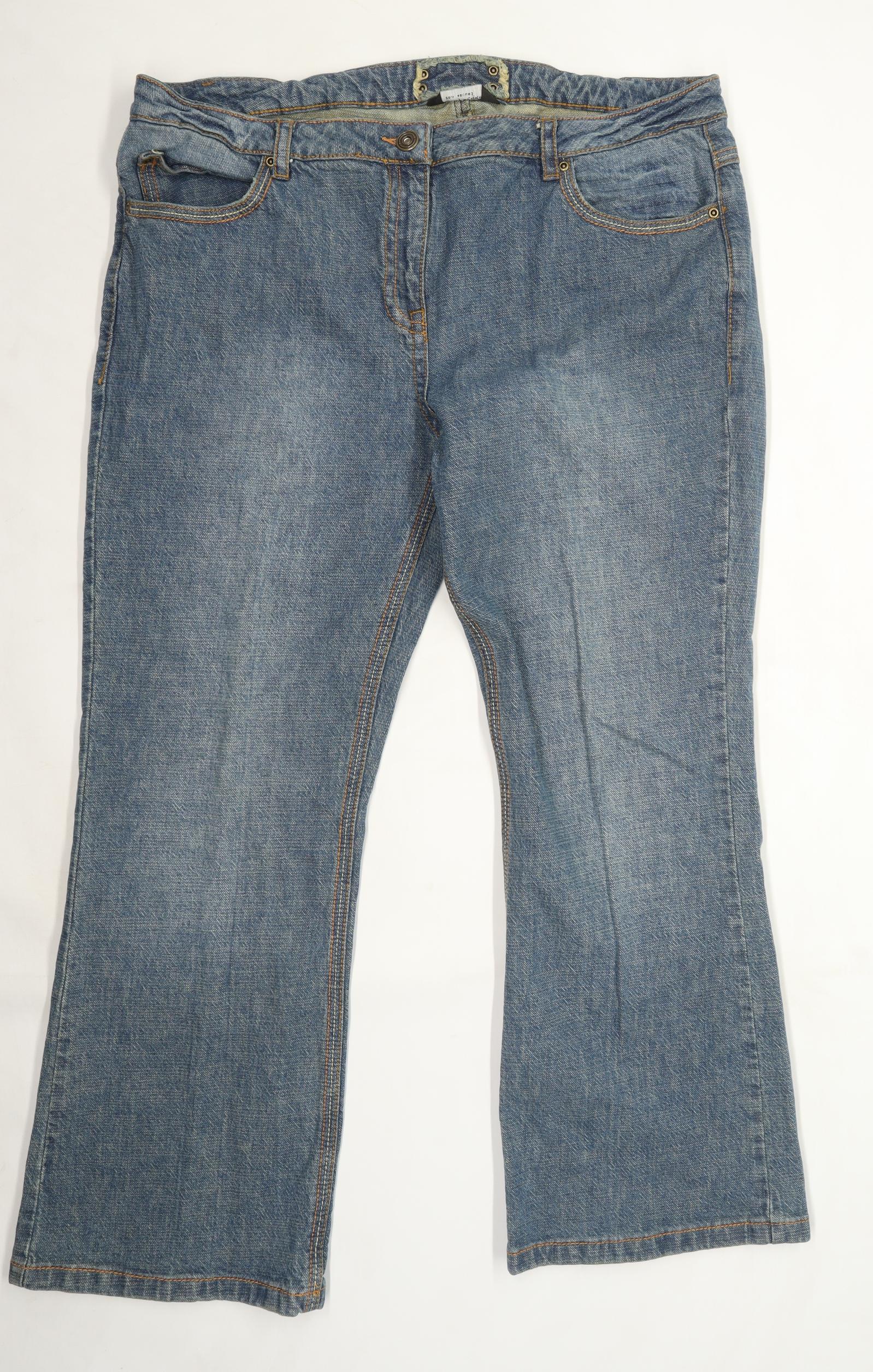 vision Skibform venstre Dorothy Perkins Womens Blue Denim Straight Jeans Size 20 L28 in – Preworn  Ltd