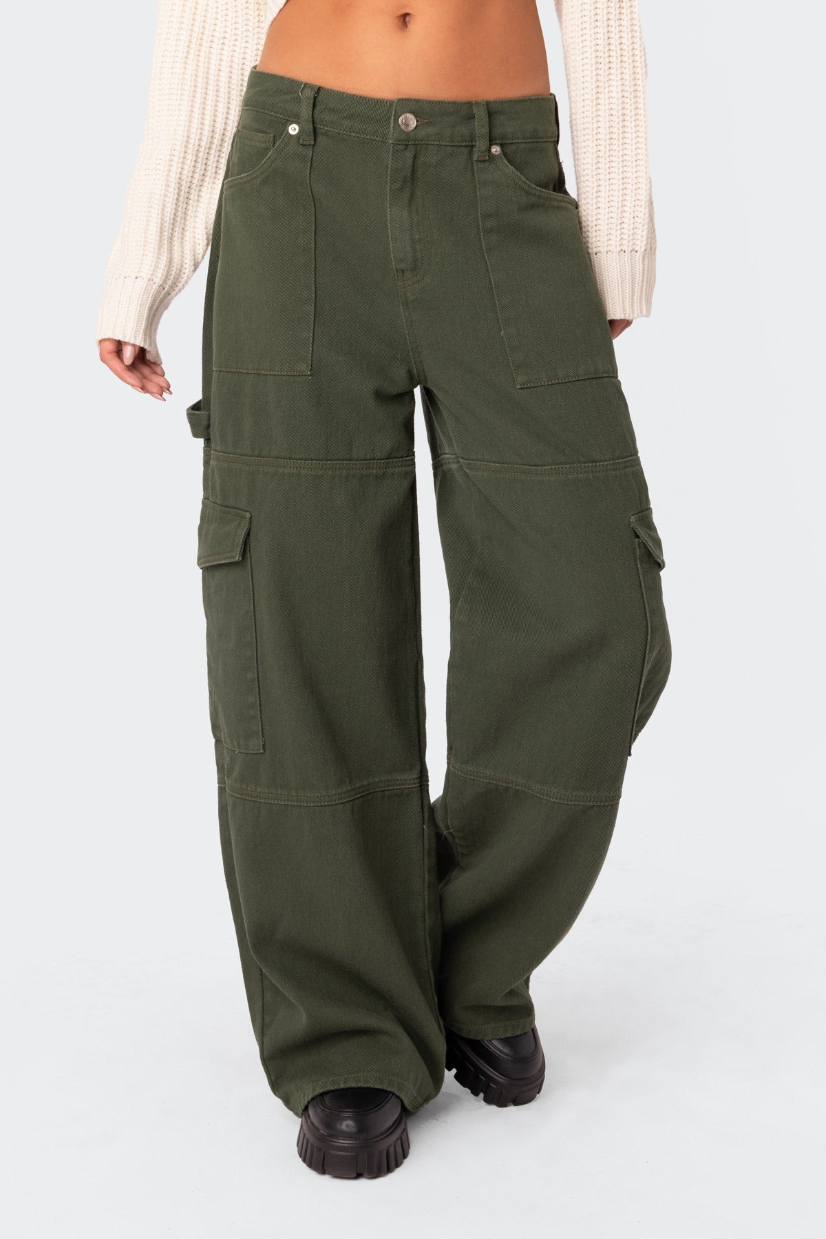 Ember Denim Cargo Pants – edikted