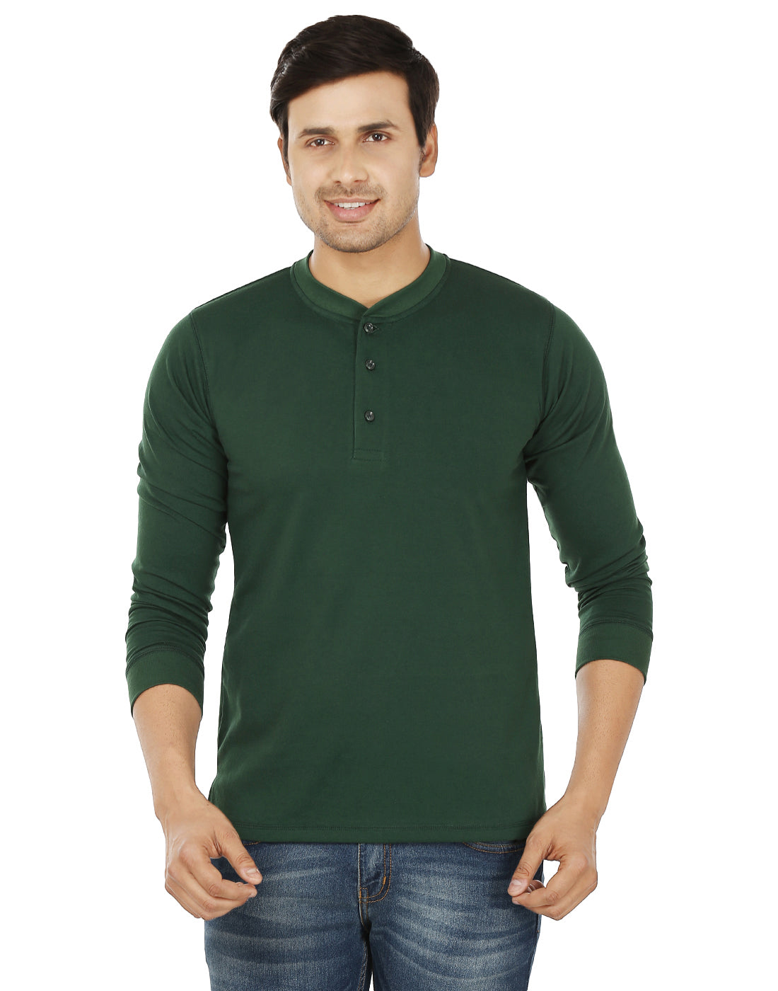 green colour t shirt full sleeve