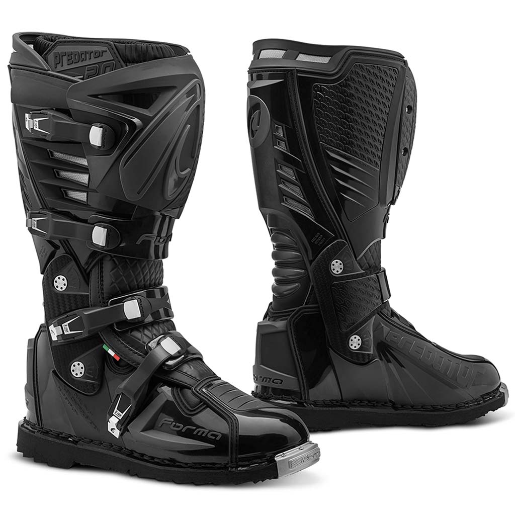 motorcycle boots | Predator 2.0 Enduro black pro offroad adv mx – Forma Boots USA