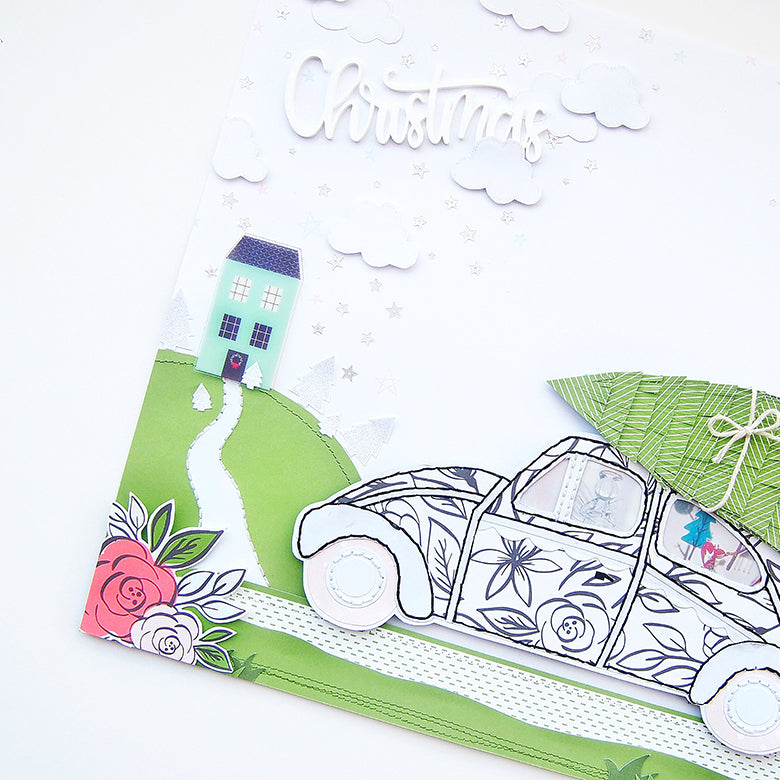 'Driving Home for Christmas' Layout by Elsie Robinson | @FelicityJane