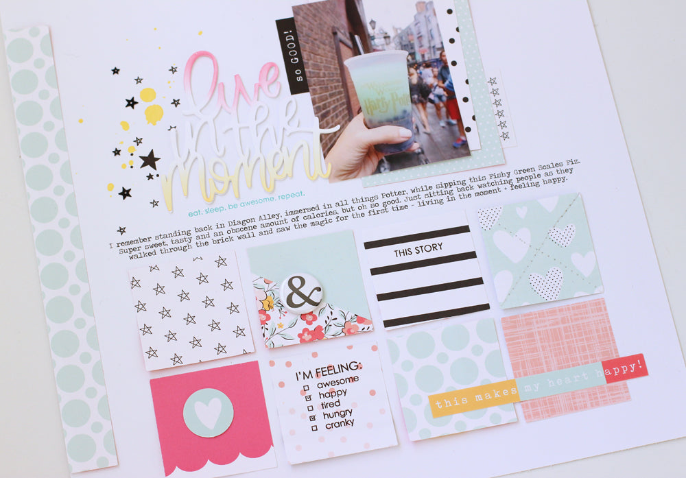 Moment Layout by Nancy Damiano | @FelicityJane