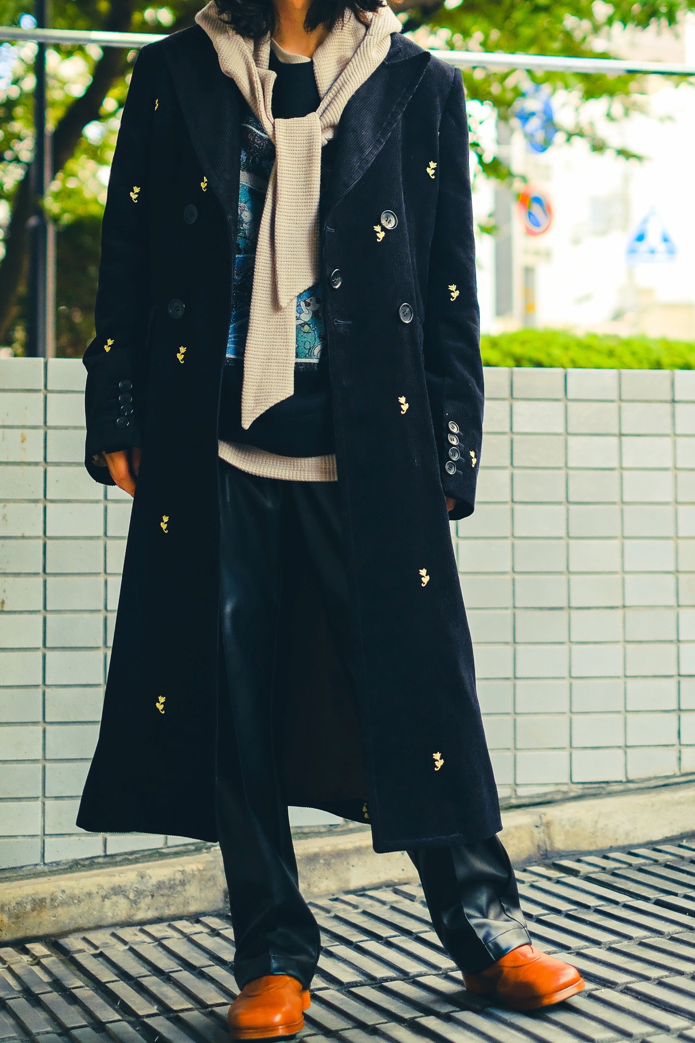 MASU ZIP-UP CLOVER STUDS COAT - トレンチコート