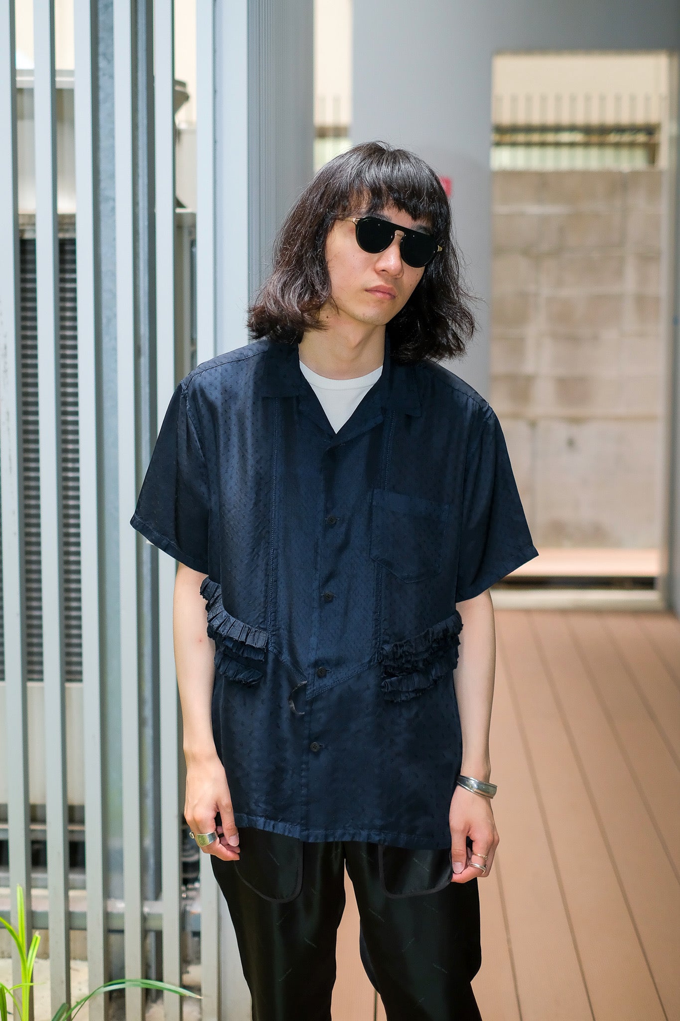 首相発言を評価 TOGA VIRILIS Chambray taffeta shirt - メンズ