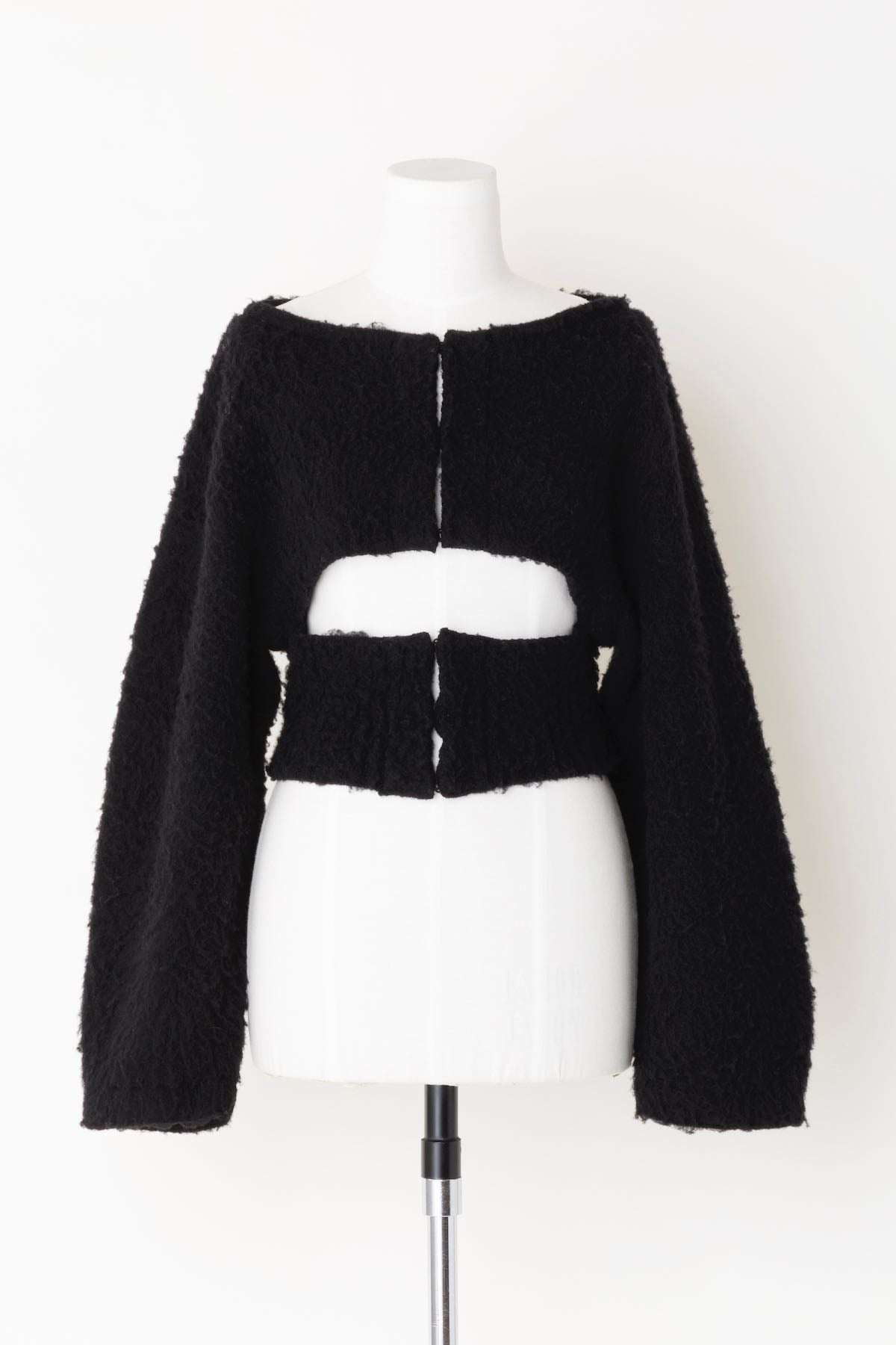 FETICO(フェティコ)のCUTOUT CROPPED CARDIGAN(ニット)の通販