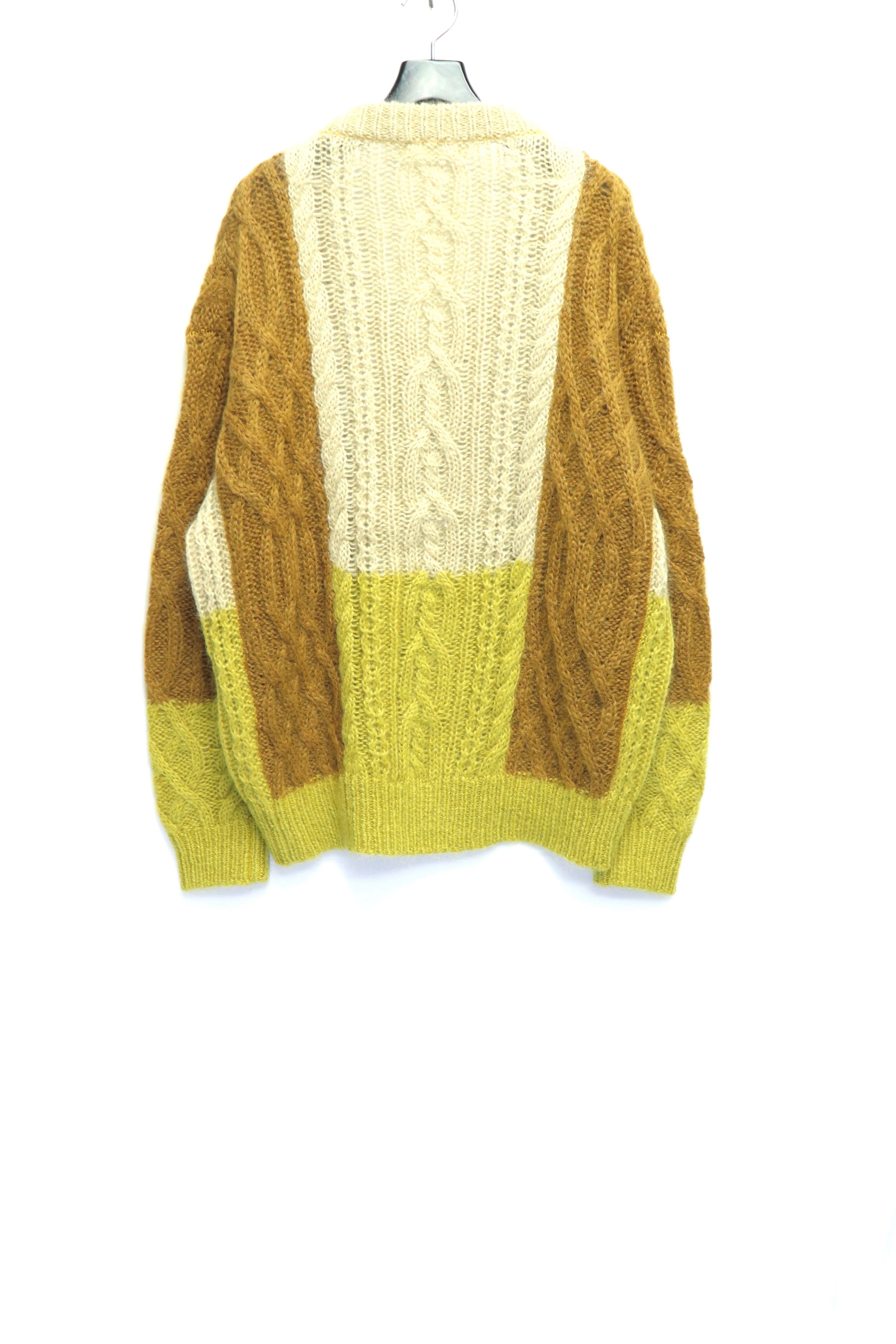 ブランド直営 cardigan Jacquard toga knit virilis cable knit