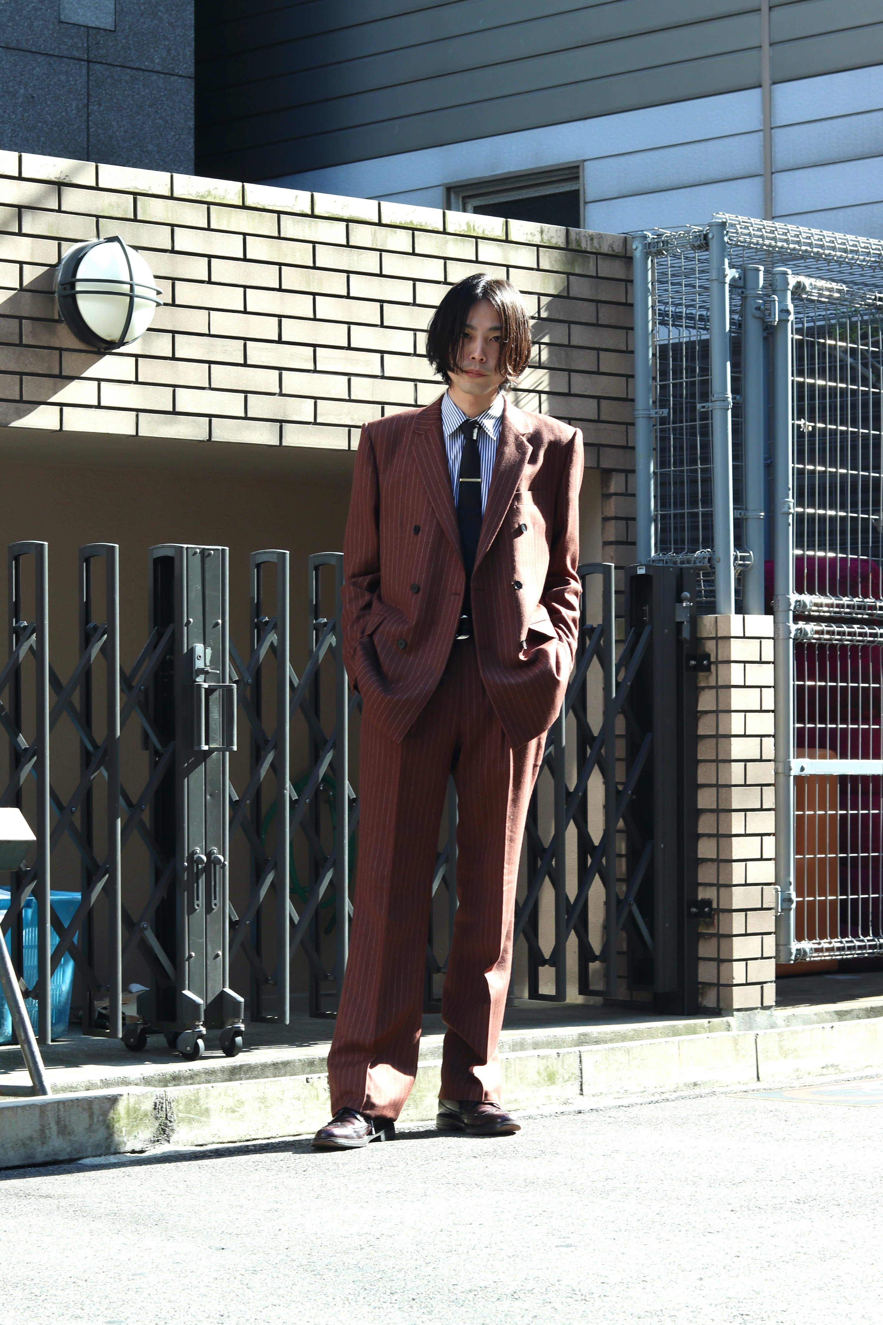 LITTLEBIG(リトルビッグ)の21aw Tucked Flare Trousers Brownの通販