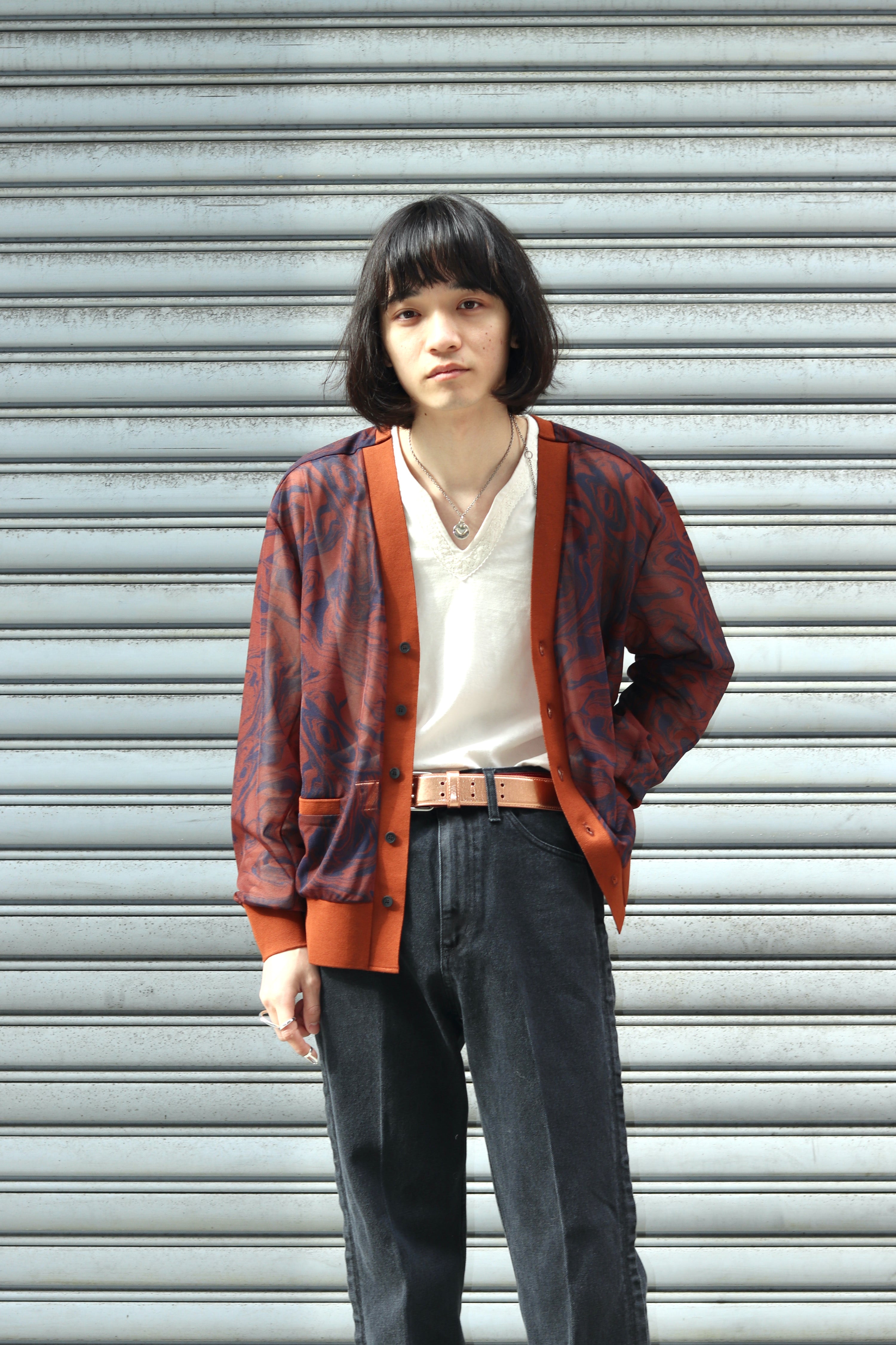 70％以上節約 TOGA VIRILIS 22ss marble jersey cardigan