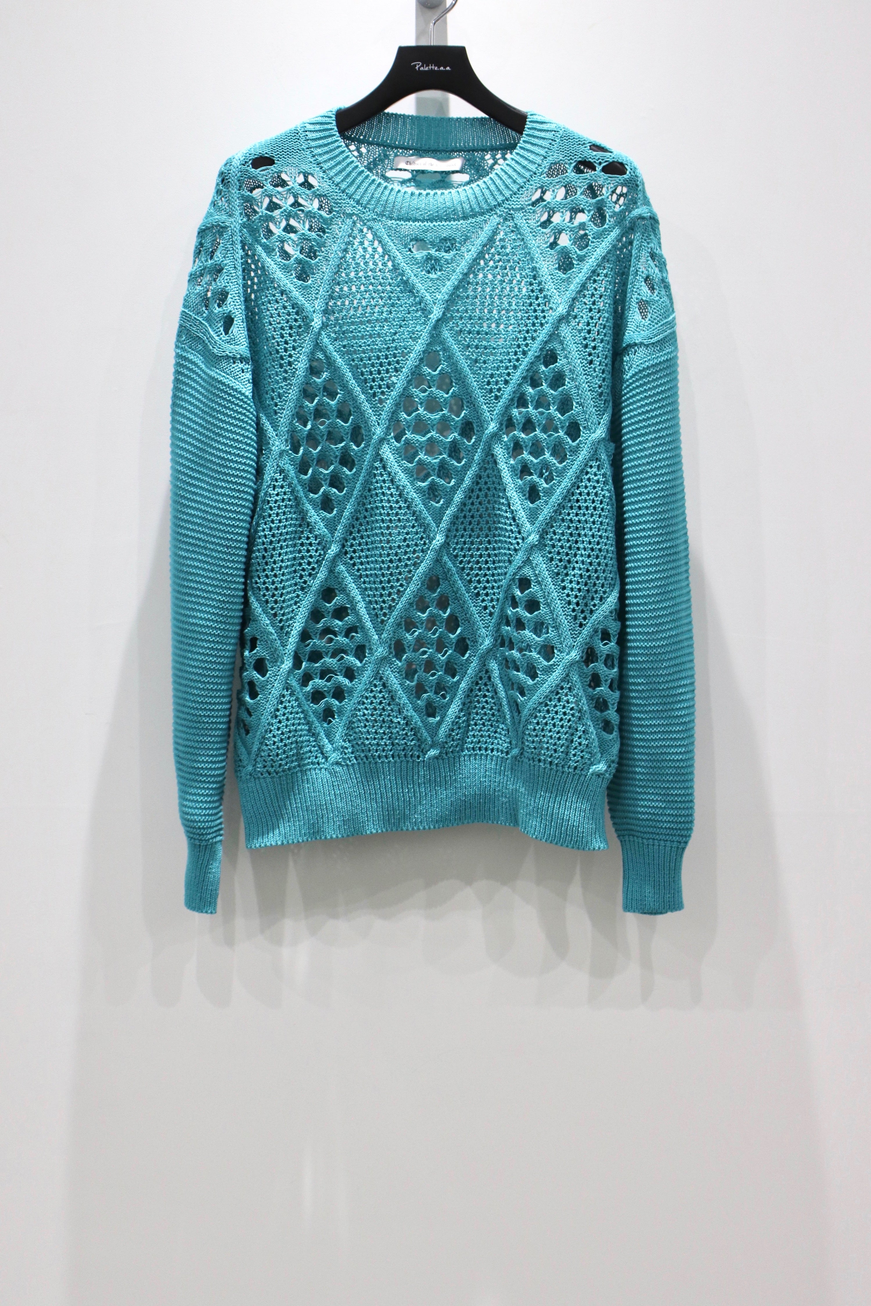 21ss diamond mesh knit-