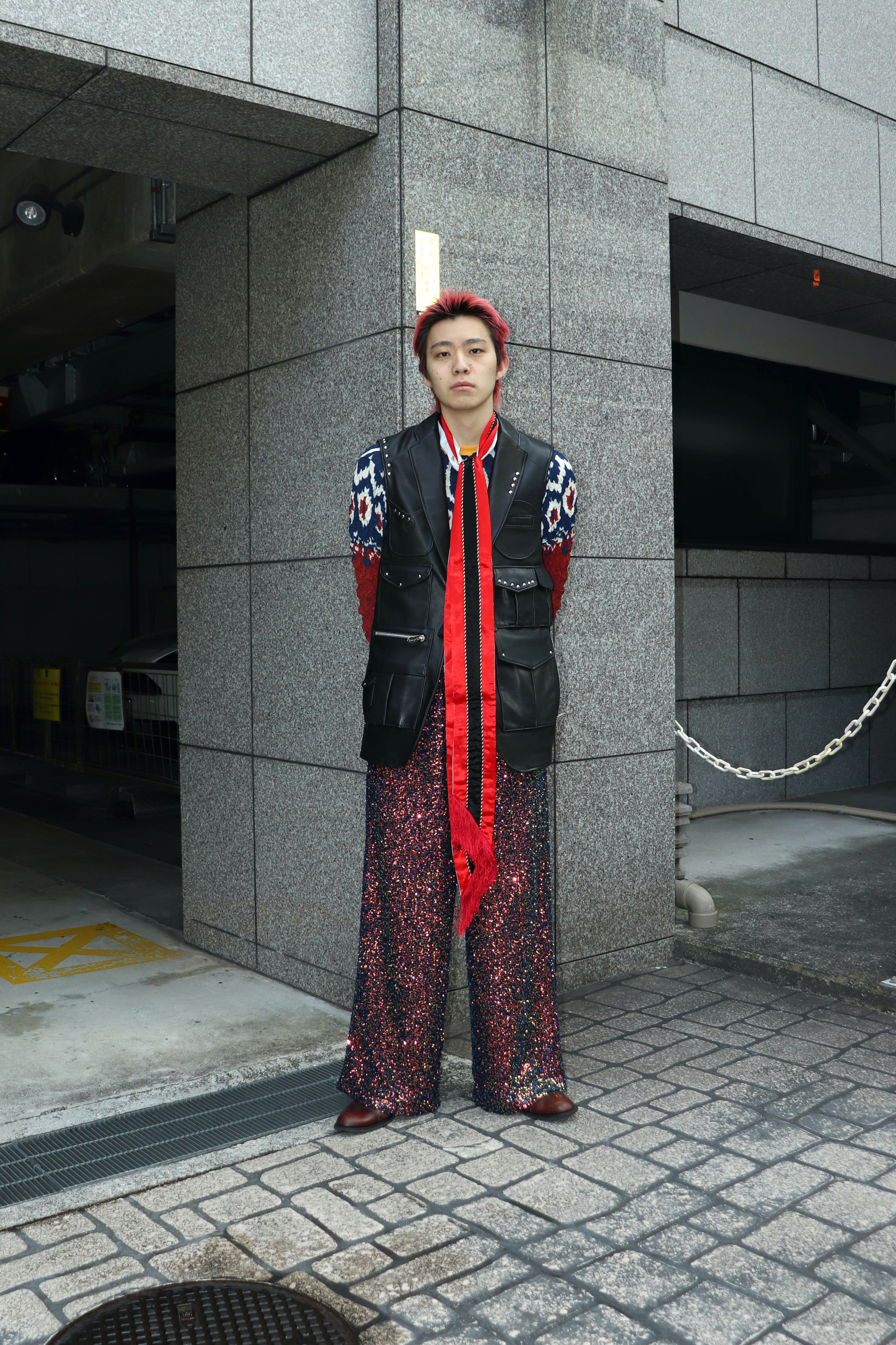 MASU 23SS DISCO BAGGY EASY PANT スパンコール46-